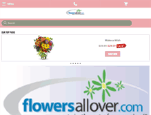 Tablet Screenshot of flowersallover.com
